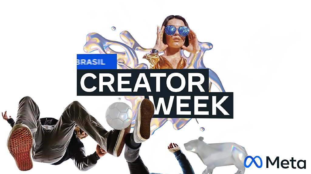 Thumbnail de vídeo em motion graphics produzido pela Norte produtora para a Creator's Week da META.